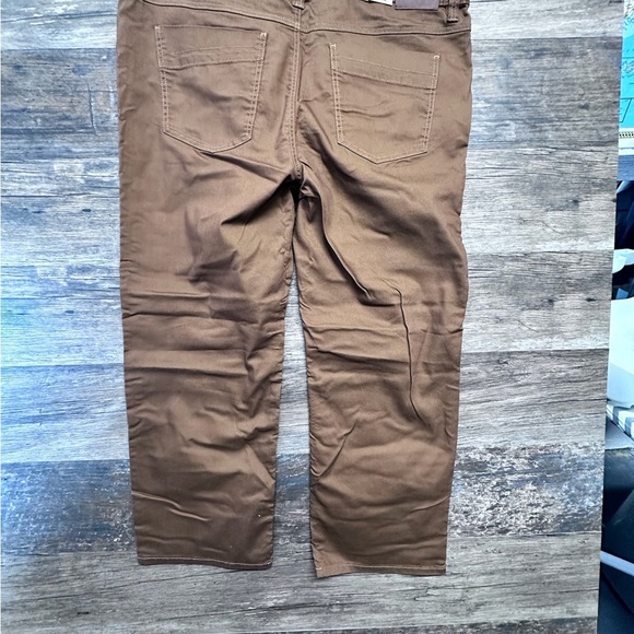 Prana Men's Bridger Jean Straight Leg Slim Fit Sepia Tan Pants - Picture 2 of 6